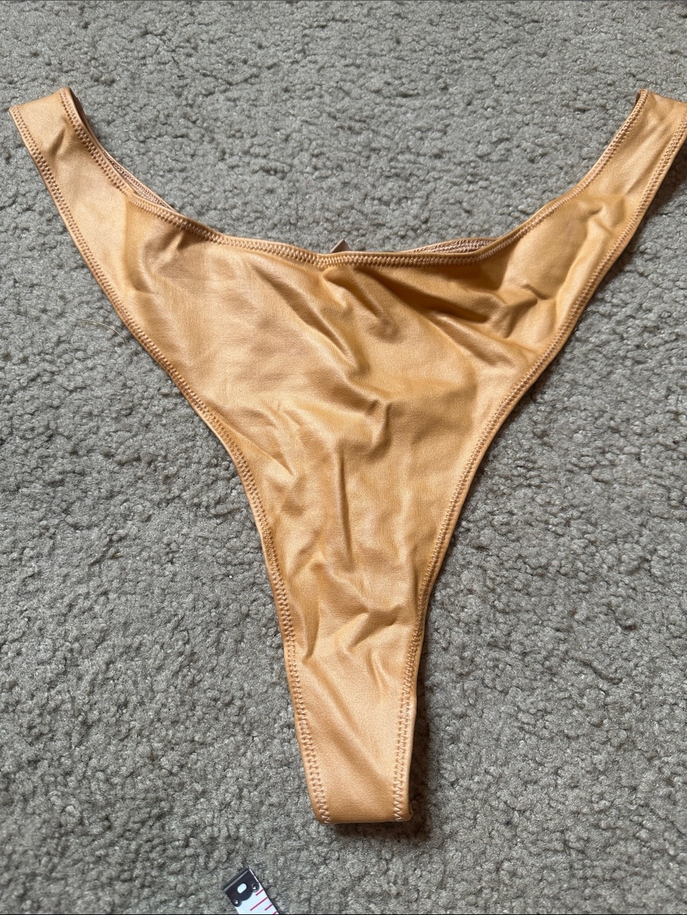 SKIMS BRAND  NEW w/tag Gold OCHRE color High-Cut Bikini Bottoms THONG  Size 2X